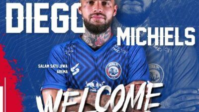 Diego Michels yang resmi didatangkan oleh manajemen Arema FC. (Foto: Instagram/Arema FC Official)