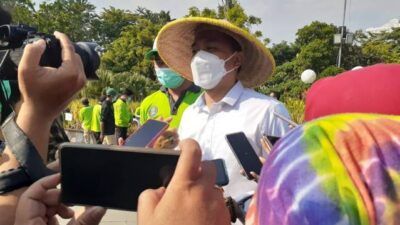 Wali Kota Surabaya, Eri Cahyadi saat ditemui di Balai Kota Surabaya, Rabu (09/06/2021). (Foto: Rangga Aji/Tugu Jatim) pemkot surabaya