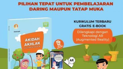 Auliya Book, buku pendidikan yang telah menggunakan teknologi terbaru berupa augmented reality. (Foto: Dokumen)