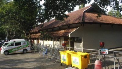 Balai Latihan Kerja (BLK) Kota Kediri yang menjadi tempat isolasi terpusat. (Foto: Rino Hayyu/Tugu Jatim) isoman, kota kediri,