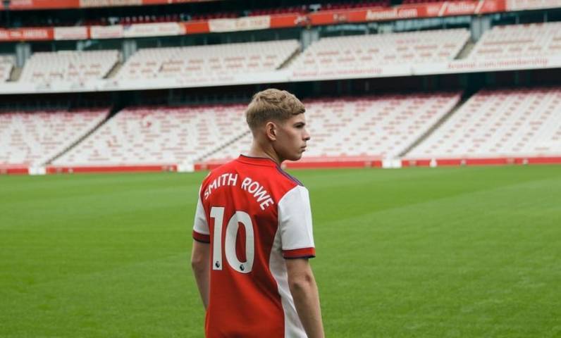 Emile Smith Rowe, pemain berusia 20 tahun yang baru 2 musim naik dari akademi Arsenal dan mengenakan nomor punggung 10. (Foto: Instagram/Emile Smith Rowe)