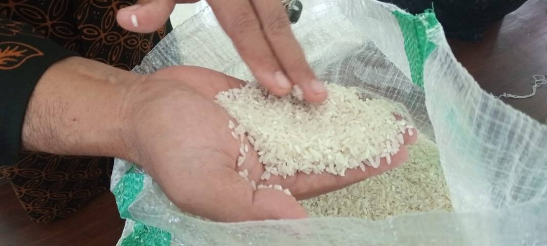 Ilustrasi komoditas pangan berupa beras di Tuban. (Foto: Rochim/Tugu Jatim)