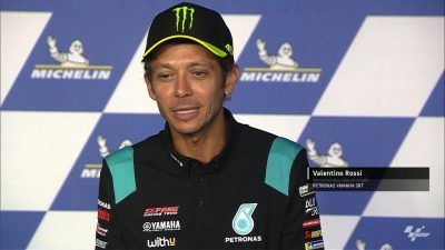 Valentino Rossi ketika mengumumkan pensiun dari MotoGP pada Kamis (5/8/2021)/tugu jatim