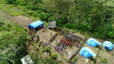 Suasana bumi perkemahan di Glagah Wangi, Kota Batu. (Foto-Foto: Dokumen/Komunitas Jaguar) kemah, berkemah, tugu jatim, kota batu