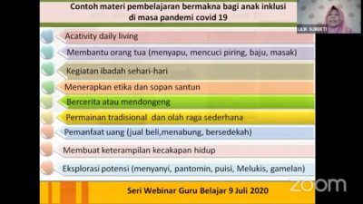 Anak-anak berkebutuhan khusus harus beradaptasi keras dalam belajar dimasa pandemi/tugu jatim