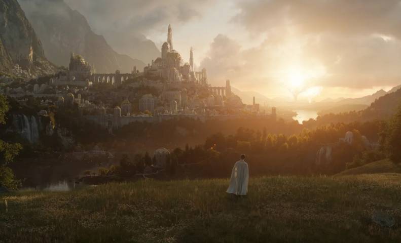 Salah satu foto dari episode pertama serial Lord of the Rings yang dirilis oleh Amazon Studios. (Foto: Amazon Studios) tugu jatim