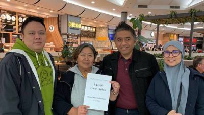 Program Bantu Bernapas yang merupakan aksi solidaritas sesama warga Indonesia di Australia ini berhasil kumpulkan dana hingga Rp 70 juta. (Foto: Dokumen) tugu jatim bantu bernapas