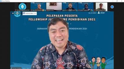 CEO PT Paragon Salman Subakat saat mengisi materi dalam program Fellowship Jurnalisme Pendidikan Batch 2 pada Rabu (01/09/2021). (Foto: Rizal Adhi Pratama/Tugu Malang/Tugu Jatim)