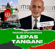 Presiden Afghanistan, Ashraf Ghani, yang melarikan diri saat Taliban menggempur ibu kota Kabul pada Minggu (15/8/2021). /tugu jatim