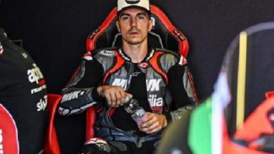 Maverick Vinales menjalani test bersama Aprilia di Misano pasaca hengkang dari Yahama/tugu jatim