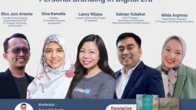 Poster webinar series ke-3 Pondok Inspirasi tentang pendidikan dan dunia kerja dengan tema Know Your Potential and Optimize Your Personal Branding in Digital Era/tugu jatim