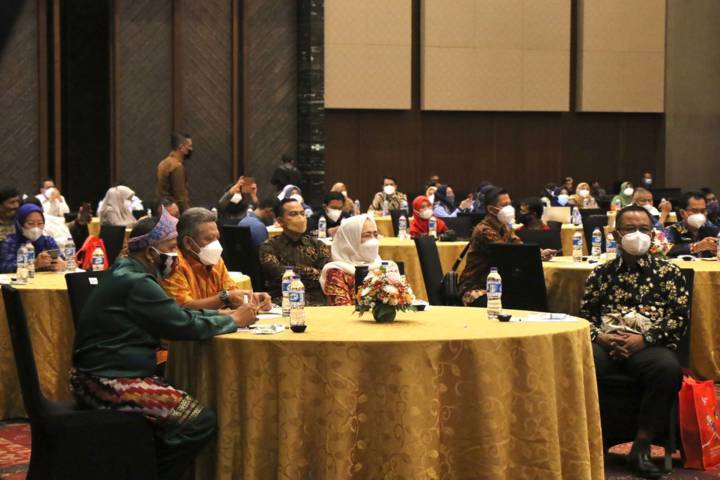 Suasana acara di Indonesia Convention Exhibition BSD Tangerang pada Selasa (28/09/2021). (Foto: Pemkab Bojonegoro/Tugu Jatim)