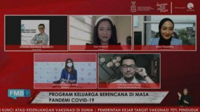 Virtual Dialog oleh KPCPEN membahas terkait pentingnya sosialisasi program Keluarga Berencana, terlebih di tengah pandemi COVID-19 yang masih belum berakhir, Rabu (29/9/2021). (Foto: Dokumen) tugu jatim