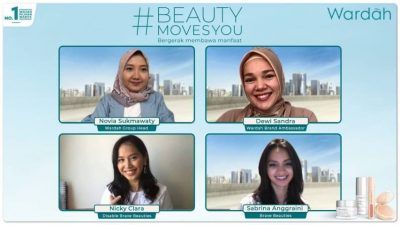 Peluncuran kampanye Beauty Moves You dari Wardah yang digelar secara virtual, Kamis (30/09/2021). (Foto: Dokumen) tugu jatim