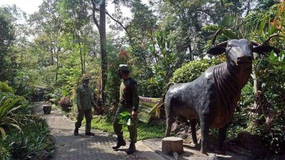 Tempat wisata di Kota Kediri, Sumber Banteng yang sudah mulai dibuka kembali untuk wisatawan. (Foto: Pemkot Kediri) tugu jatim