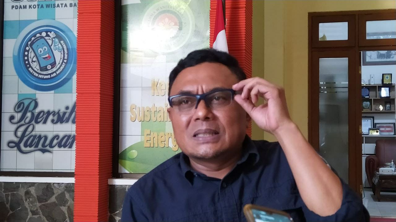 Direktur Utama Perumdam Among Tirto Edi Sunaedi. (Foto: M. Ulul Azmy/Tugu Malang/Tugu Jatim)
