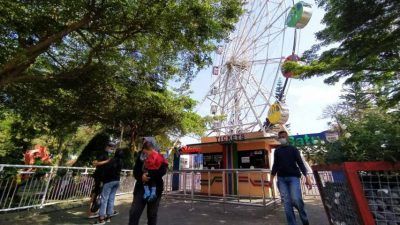 Suasana Alun-alun Kota Batu yang mulai dibuka untuk pengunjung. (Foto: M Ulul Azmy/Tugu Malang/Tugu Jatim)