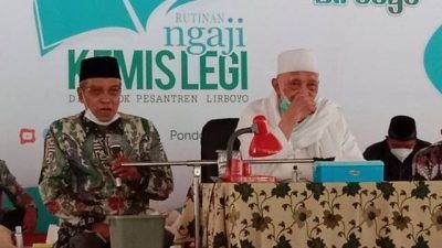 Ketua Umum Pengurus Besar Nahdlatul Ulama (PBNU) KH Said Aqil mengunjungi Pondok Pesantren (Ponpes) Lirboyo, Kediri, Jawa Timur pada Kamis (7/10/2021) pagi. (Foto: Rino Hayyu/Tugu Jatim)