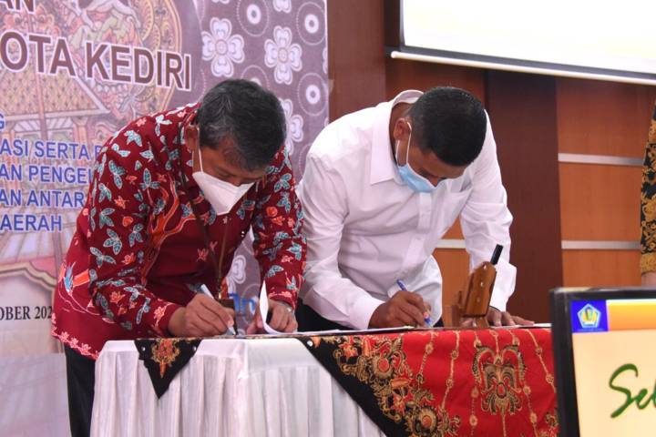 Wali Kota Kediri Tanda Tangani Nota Kesepakatan dengan Dirjen Perbendaharaan