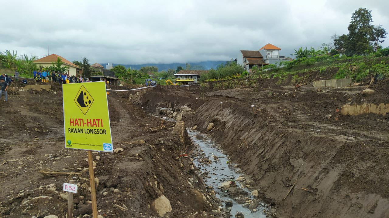 Lokasi bencana di Dusun Sambong, Desa Bulukerto, Kecamatan Bumiaji, Kota Batu. (Foto: M. Ulul Azmy/Tugu Malang/Tugu Jatim)