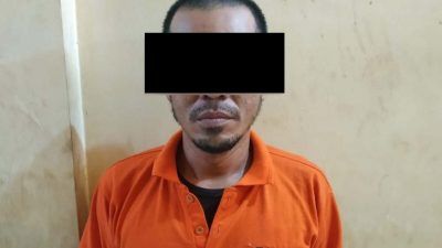 Ismail Parinduri (37), sopir truk asal Beji yang ditangkap karena jadi kurir sabu./tugu jatim