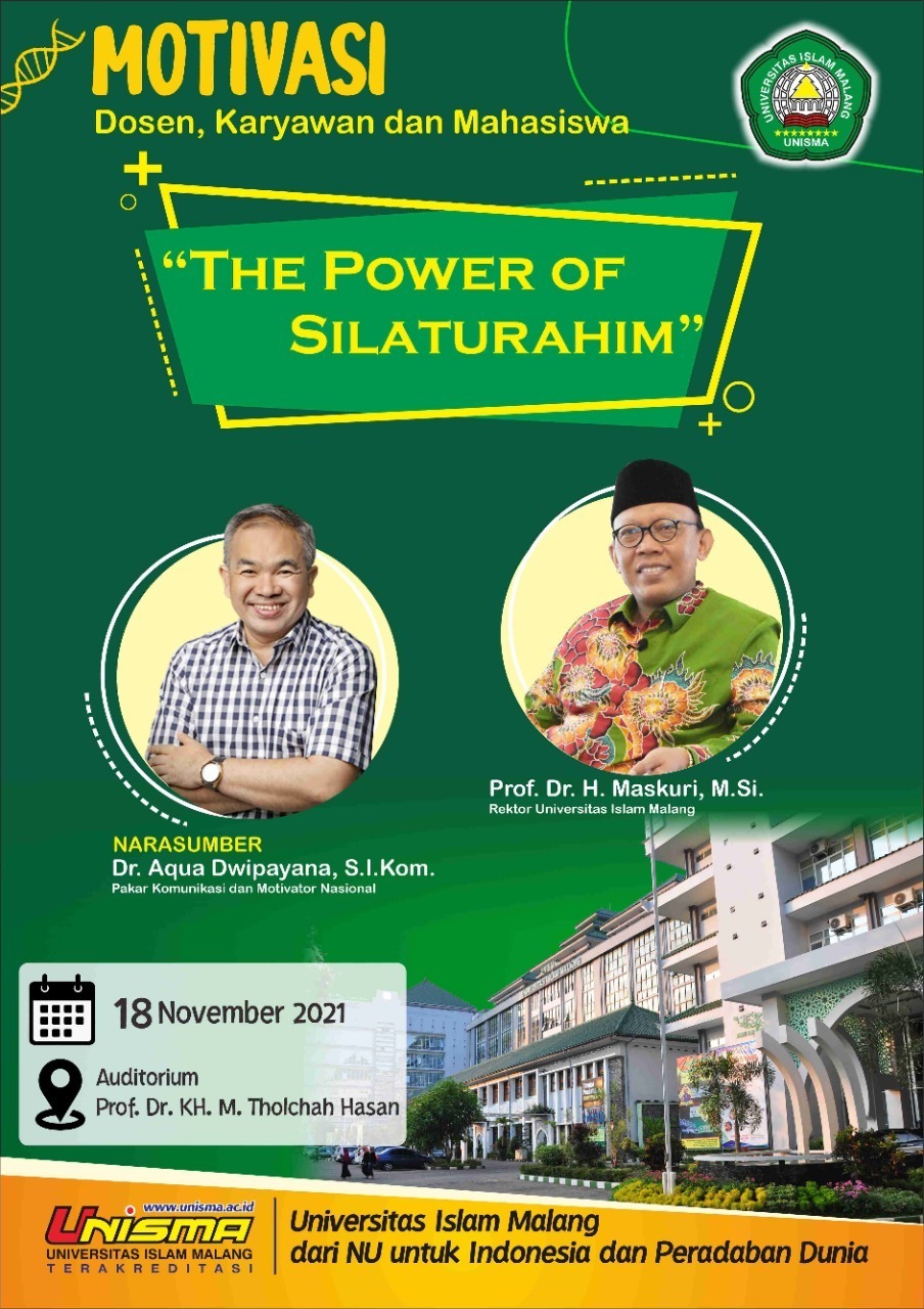 Sharing Komunikasi dan Motivasi Dr Aqua Dwipayana di Unisma. (Foto: Dokumen/Tugu Jatim)