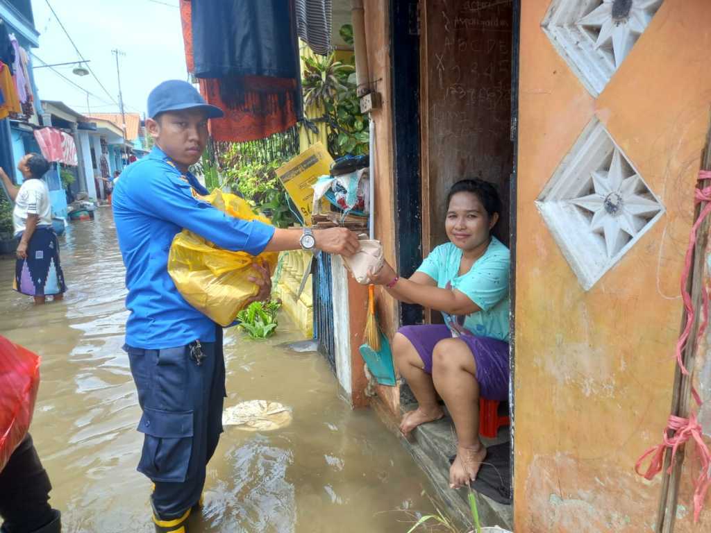 Rumah terendam banjir. (Foto: BPBD Kota Pasuruan/Tugu Jatim)