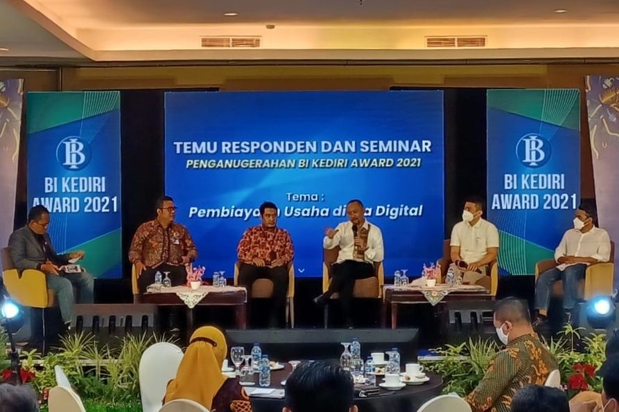 Kantor Perwakilan Bank Indonesia (BI) Kediri menggelar seminar di Hotel Grand Surya, Kota Kediri, Jatim, Rabu (10/11/2021).(Foto: Dokumen/Tugu Jatim)