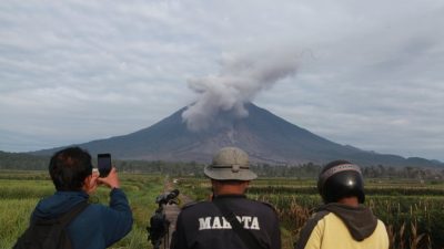 Erupsi susulan. (Foto: Bayu Eka/Tugu Jatim)