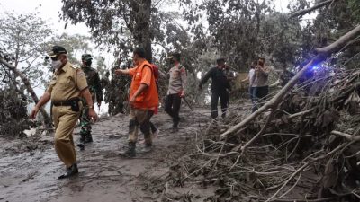 Pasca erupsi Gunung Semeru. (Foto: Dokumen/Tugu Jatim)