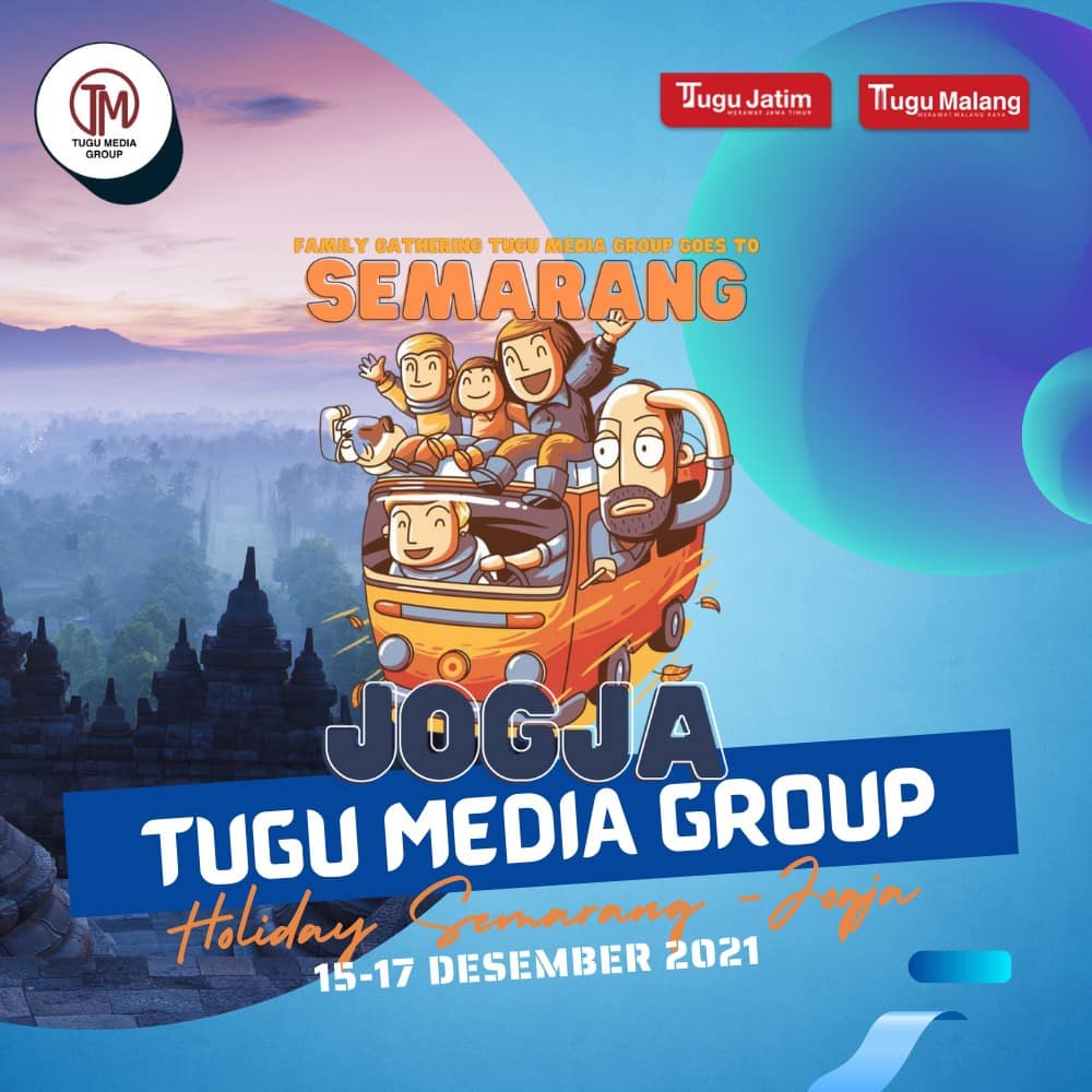 Poster liburan karyawan Tugu Media Group.