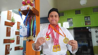 Afkar Duwera, Karateka asal Kota Malang Raih Medali Emas di Kejurprov INKAI Tingkat Jatim