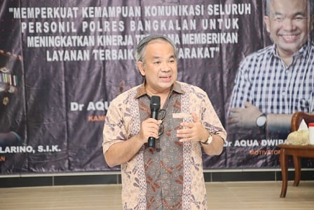 Tidak Mau Dibayar, Syarat Utama Dr Aqua Dwipayana Laksanakan Sharing Komunikasi dan Motivasi