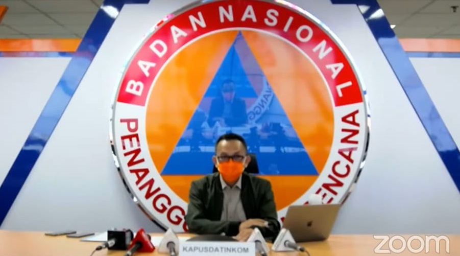 Abdul Muhari, Kepala Pusat Data, Informasi, dan Komunikasi Kebencanaan Badan Nasional Penanggulangan Bencana (BNPB) dalam jumpa pers, Senin (6/12/2021) malam.