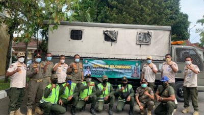 Satpol PP Bojonegoro. (Foto: Istimewa/Tugu Jatim)