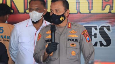 Kapolres Tuban, AKBP Darman, saat ditemui awak media.