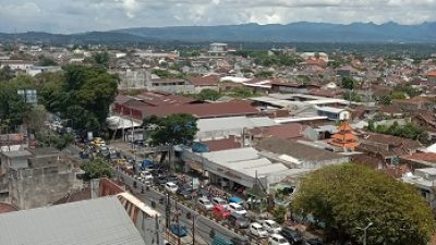 Salah satu titik kemacetan di Kota Malang