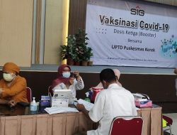 SIG Pabrik Tuban Berikan Vaksin Dosis ke 3 pada Karyawan