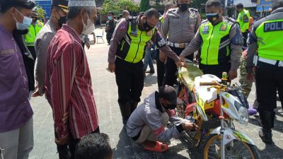 pemilik motor brong. (Foto: Mochamad Abdurrochim/Tugu Jatim)