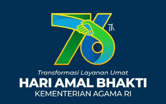 Logo dan tema HAB Kemenag ke-76 Tahun 2022.