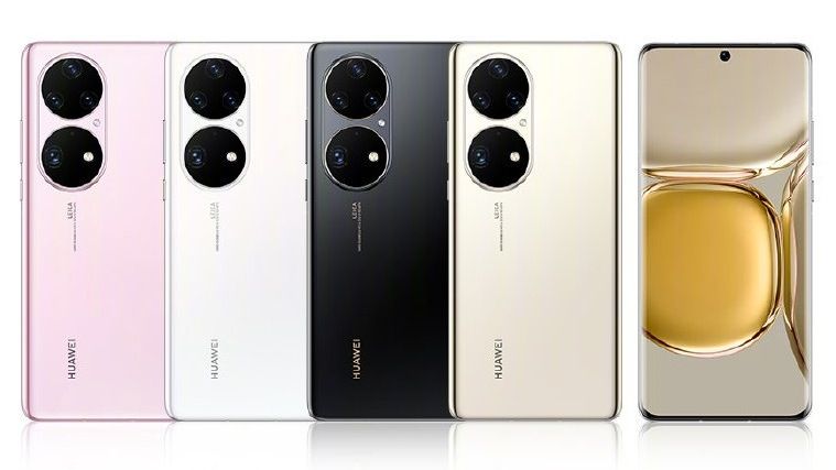 Ponsel Huawei P50 Pro.
