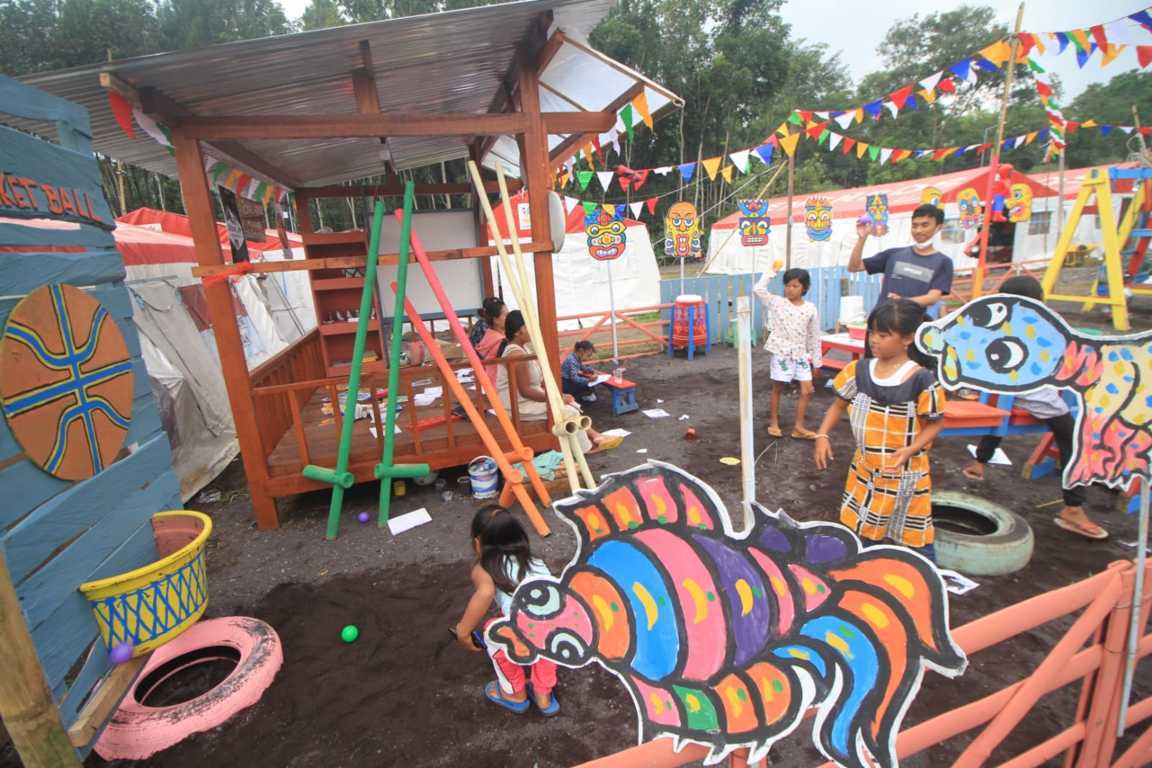 Taman Bermain Kumpul Bocah Semeru. (Foto: Laoh Mahfud/Tugu Jatim)