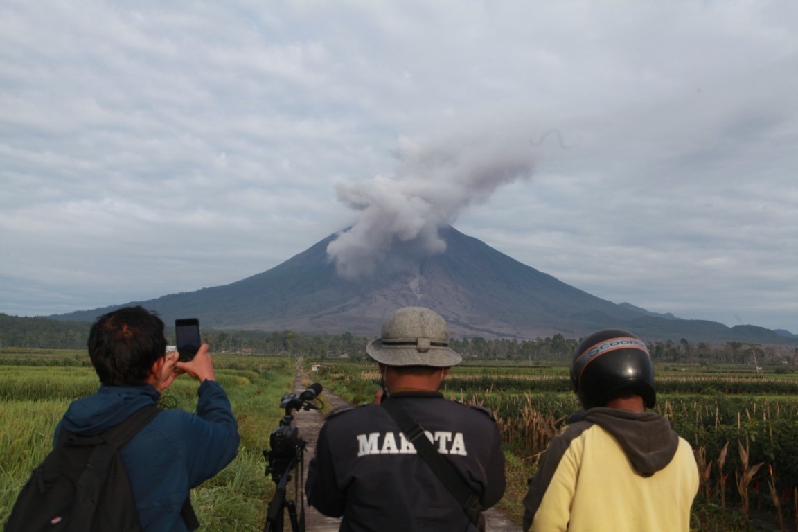 Erupsi Gunung Semeru pada 4 Desember 2021 lalu.