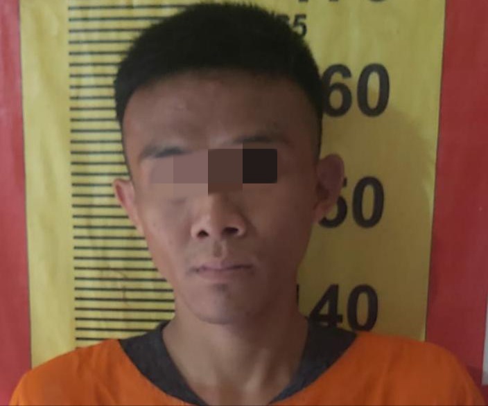 Sosok Muhamad Amin (28) maling HP yang sempat ditangkap dan dihajar warga di Lekok, Kabupaten Pasuruan