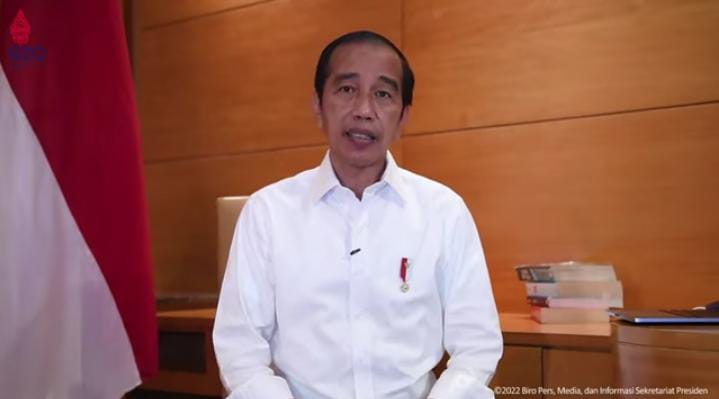 Jokowi. (Foto: Tangkapan layar YouTube Sekretariat Presiden/Tugu Jatim)
