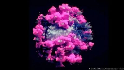 3D virus Covid. (Foto: Nanographics/Tugu Jatim)