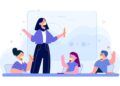 Ilustrasi jumlah perbandingan atau rasio murid-guru sebagai indikator mutu kualitas pengajaran. (Ilustrasi: pikisuperstar/Freepik) tugu jatim