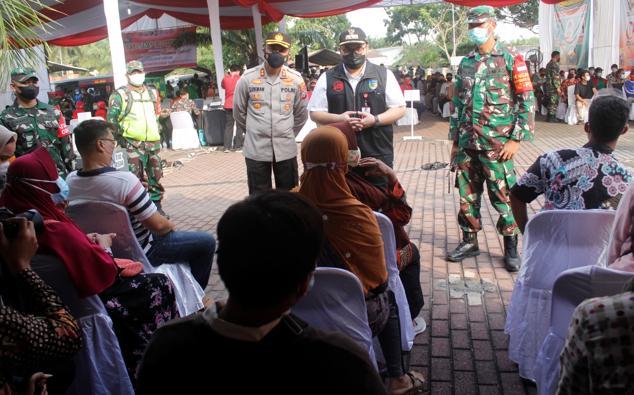 Vaksinasi massal di SLG, Agustus 2021 lalu. (dok Tugu Jatim)