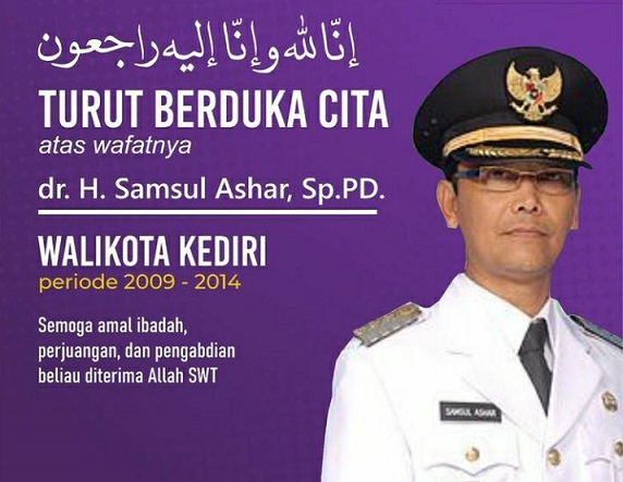 dr Samsul Ashar mantan Wali Kota Kediri.