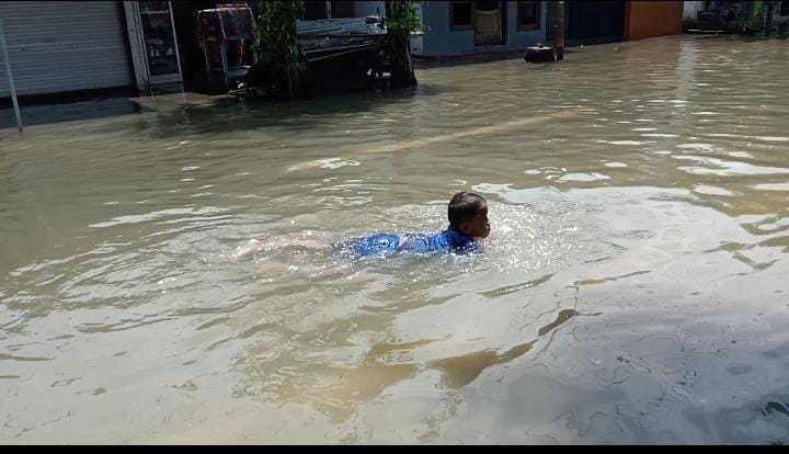 Banjir Bojonegoro. (Foto: Mila Arinda/Tugu Jatim)